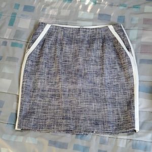 ETCETERA Blue Grey Tweed Pencil Skirt Size 16